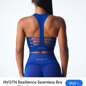 NVGTN Women's Vibrant Blue Seamless Sports Bra